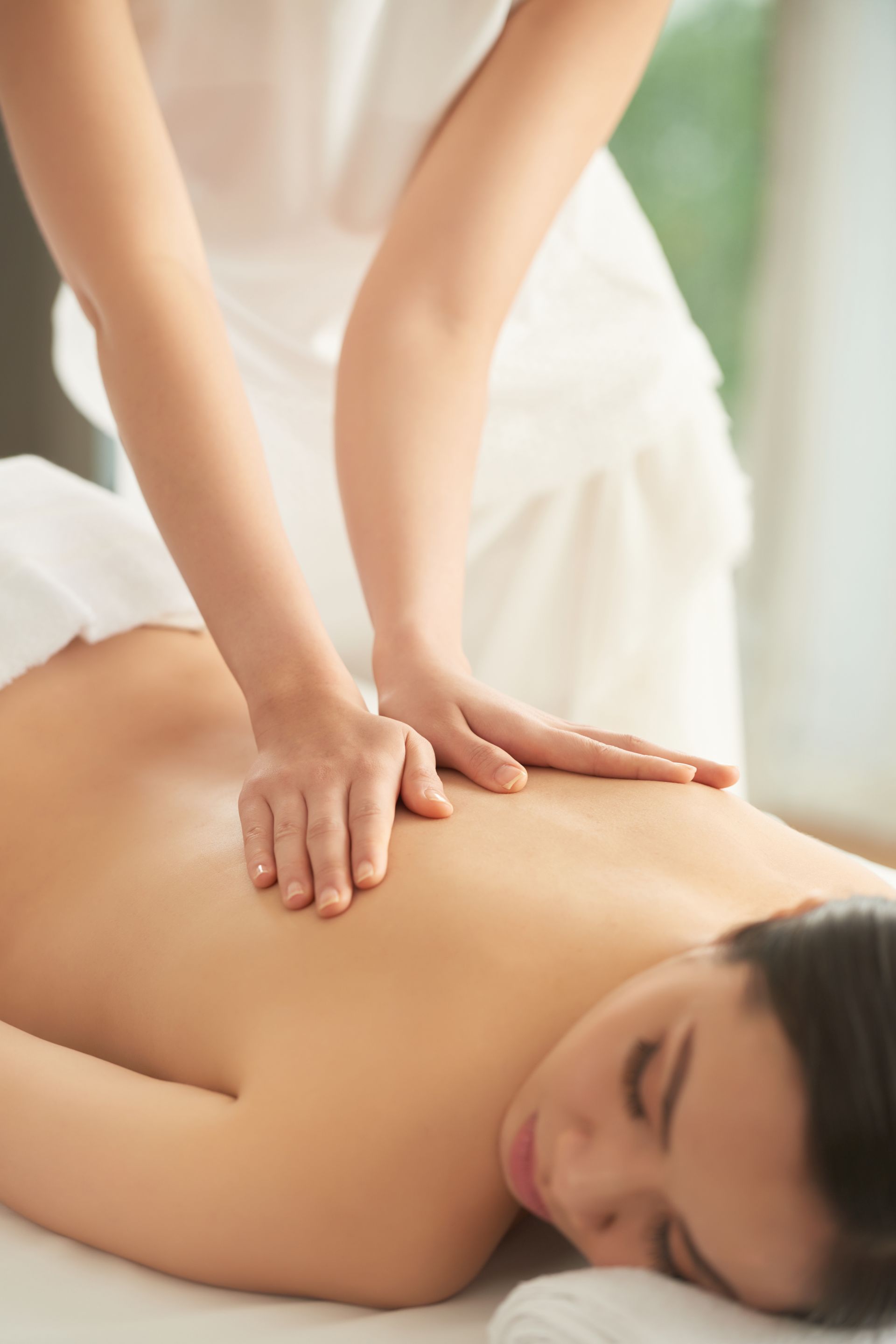 woman getting a massage