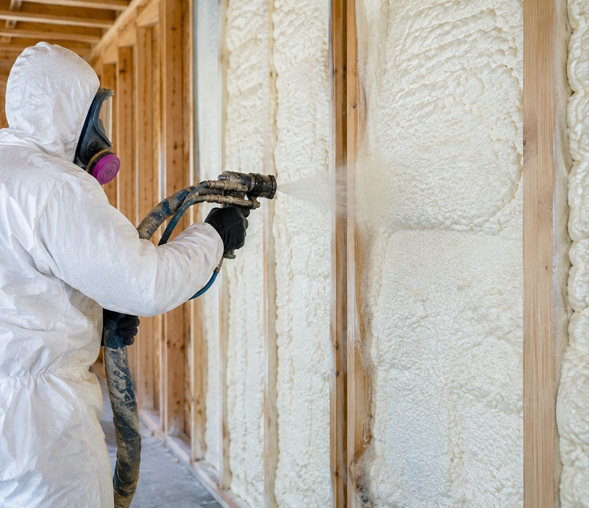  Closed cell spray foam insulation in Bryan TX