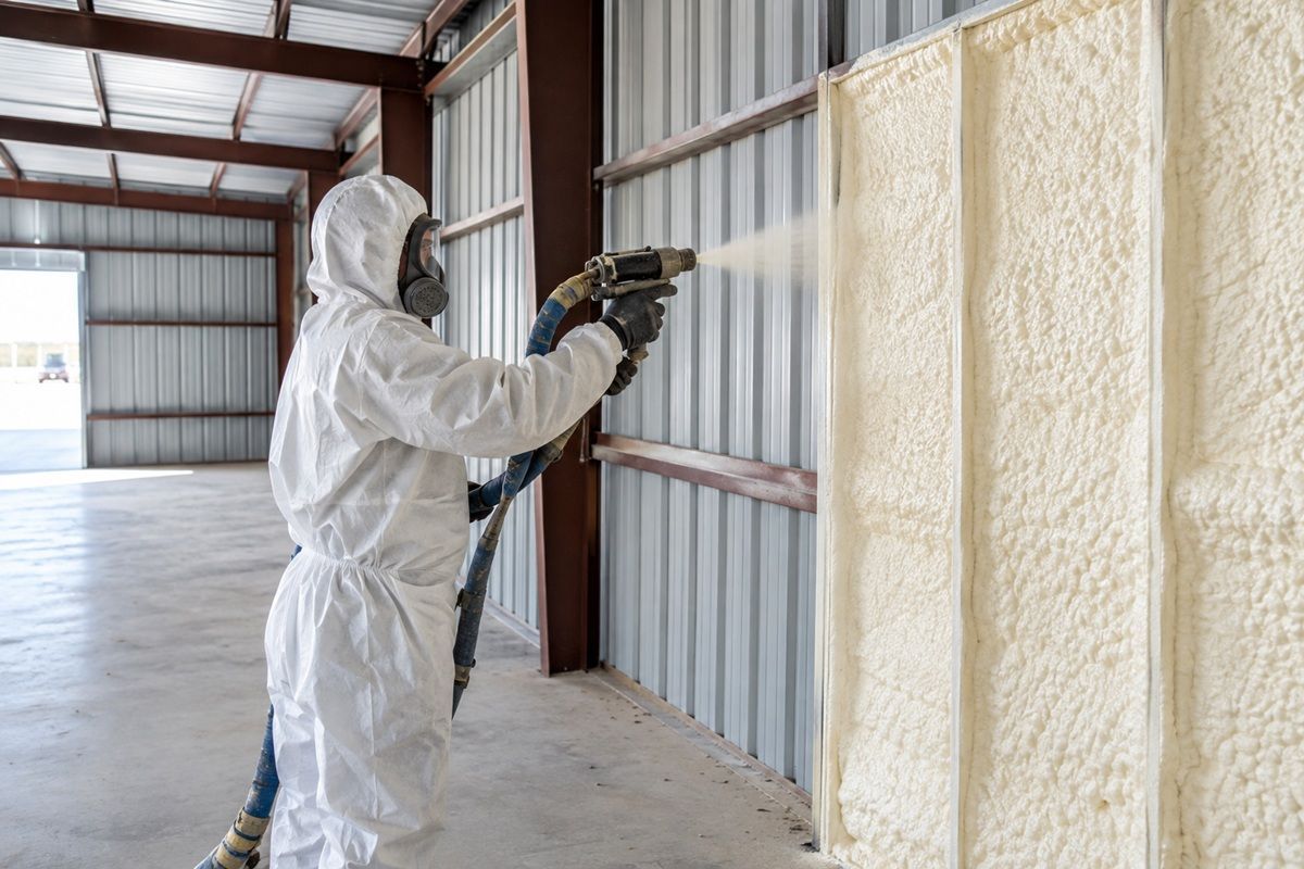 Metal building insulation in Bryan TX