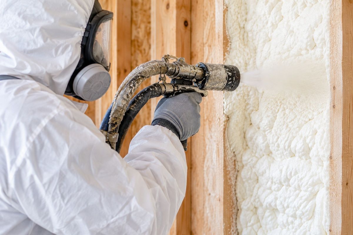 Open cell foam insulation application