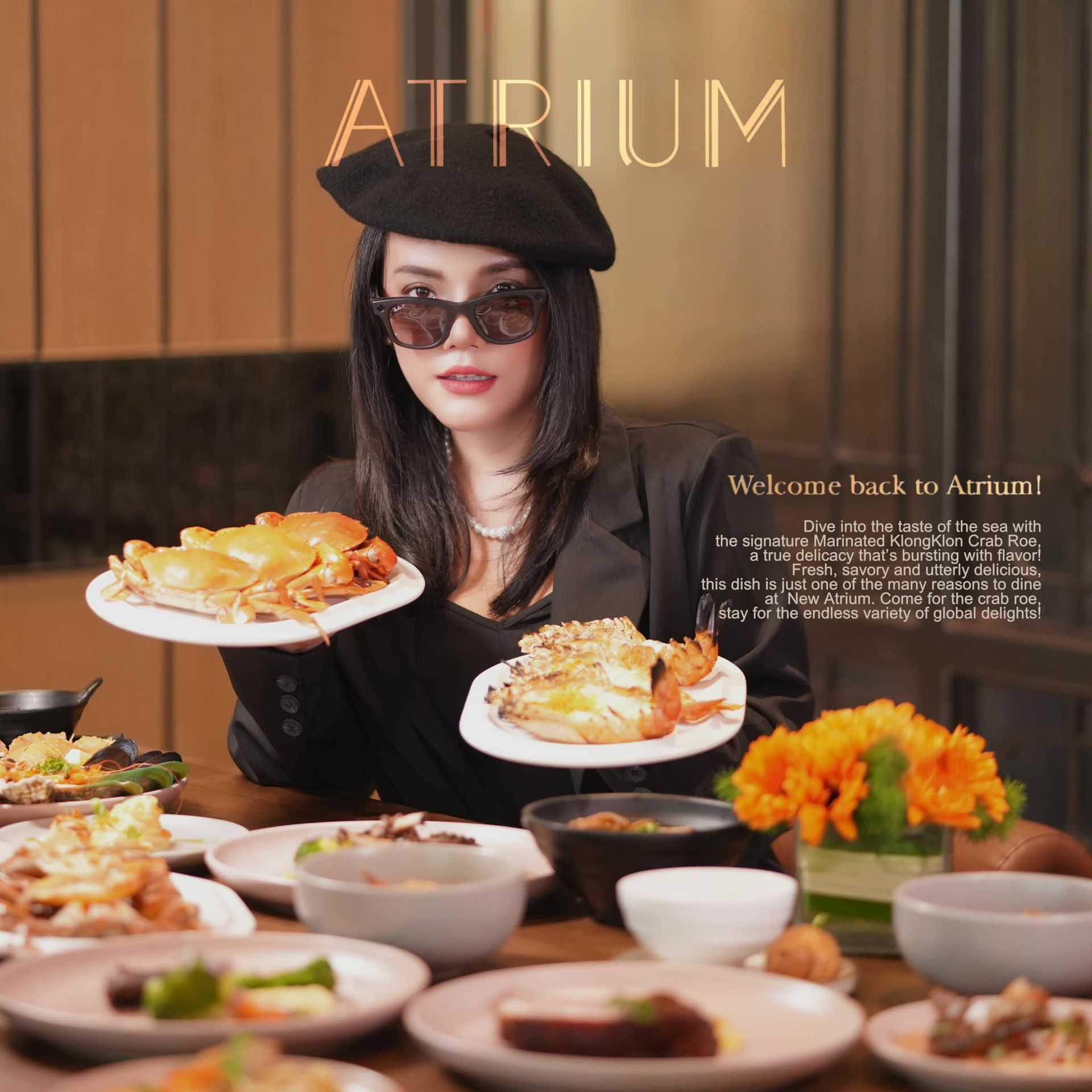 ??? Atrium Restaurant ห้องอาหารเอเทรี่ยม บุฟเฟ่ต์นานาชาติที่โรงแรม The Landmark Bangkok Hotel