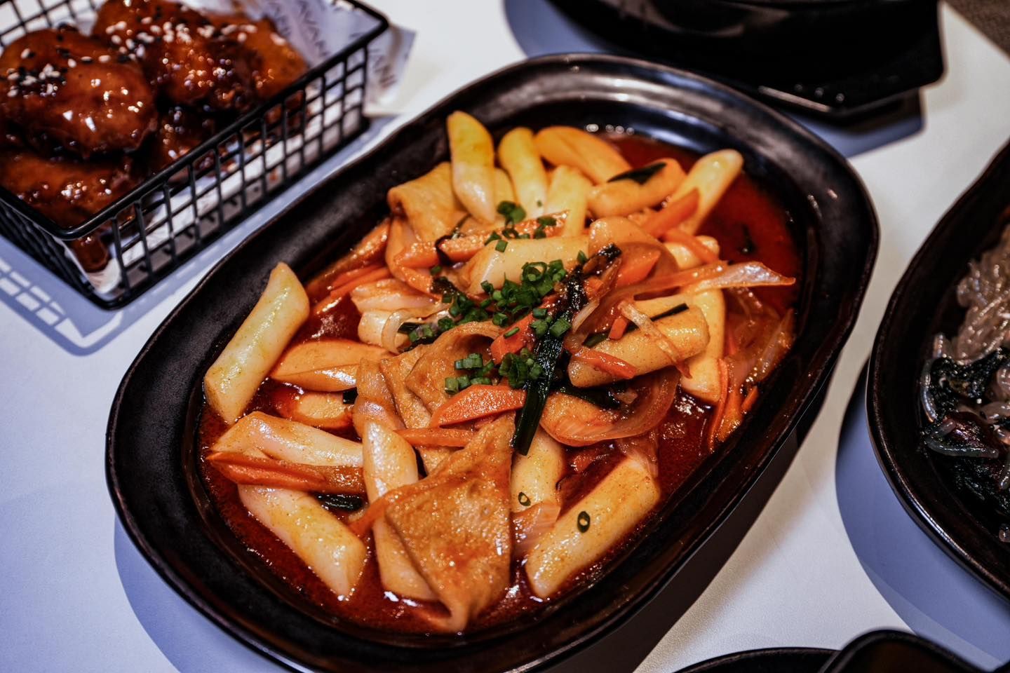 A close up of a plate of food on a table.