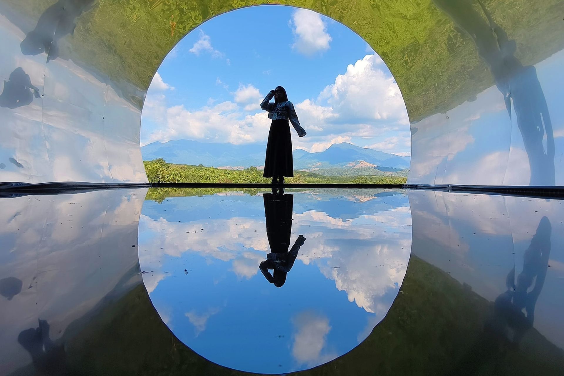 ถ่ายรูปวิวสวยๆในจังหวัดน่านที่อุโมงค์น่าน