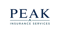 Peak Insurance Services A white background with the word peace written on it.