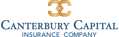 Canterbury Capital Insurance Company logo in blue and gold with interlocking initials