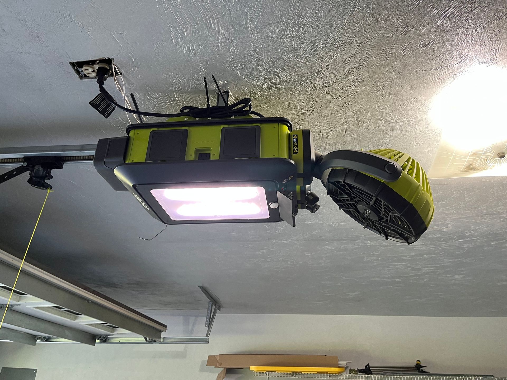 Belt-drive garage door opener installation