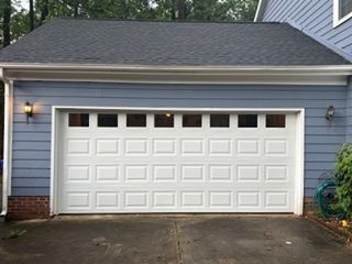 Modern home with attached residential garage