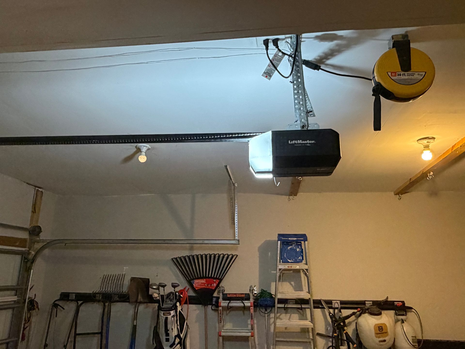 Belt-drive garage door opener installation