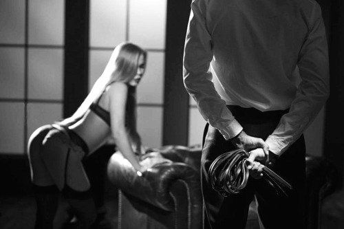 Mature male dominant disciplinarian master administers erotic sensual BDSM spanking for women