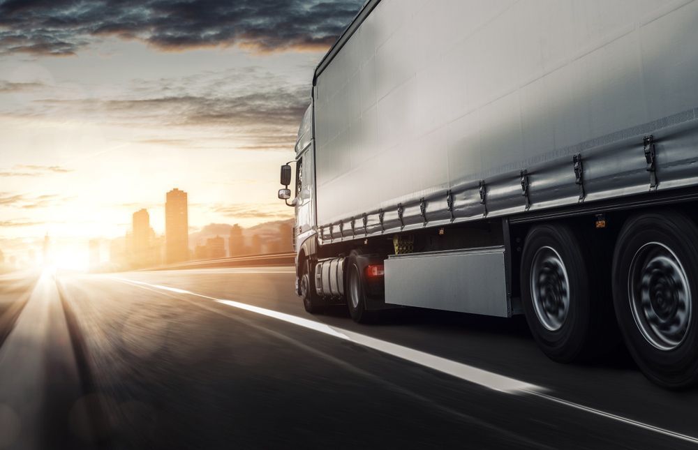 A Fleet Of Truck On Road In Toowoomba