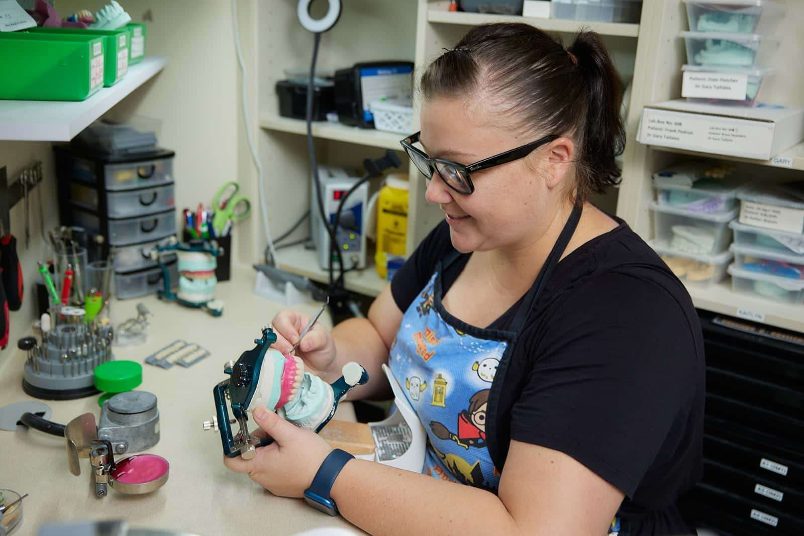 Custom denture fabrication at Cairns Precision Dental Group in Woree, QLD