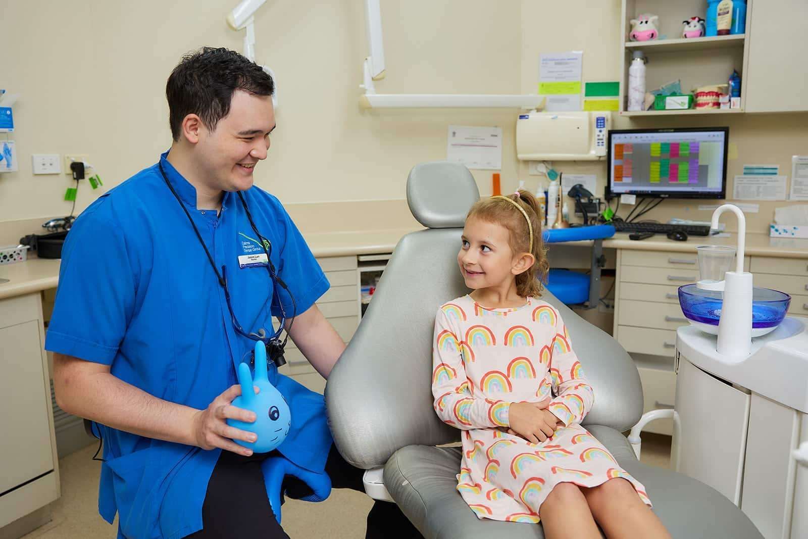 Child receiving family dentistry care at Cairns Precision Dental Group, Woree QLD