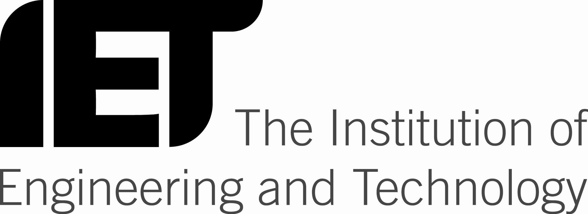 IET logo: Black letters 