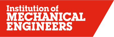 Institution of Mechanical Engineers logo on a red background.