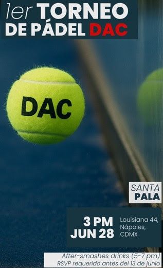 Paddle tennis tournament flyer. Yellow ball with 