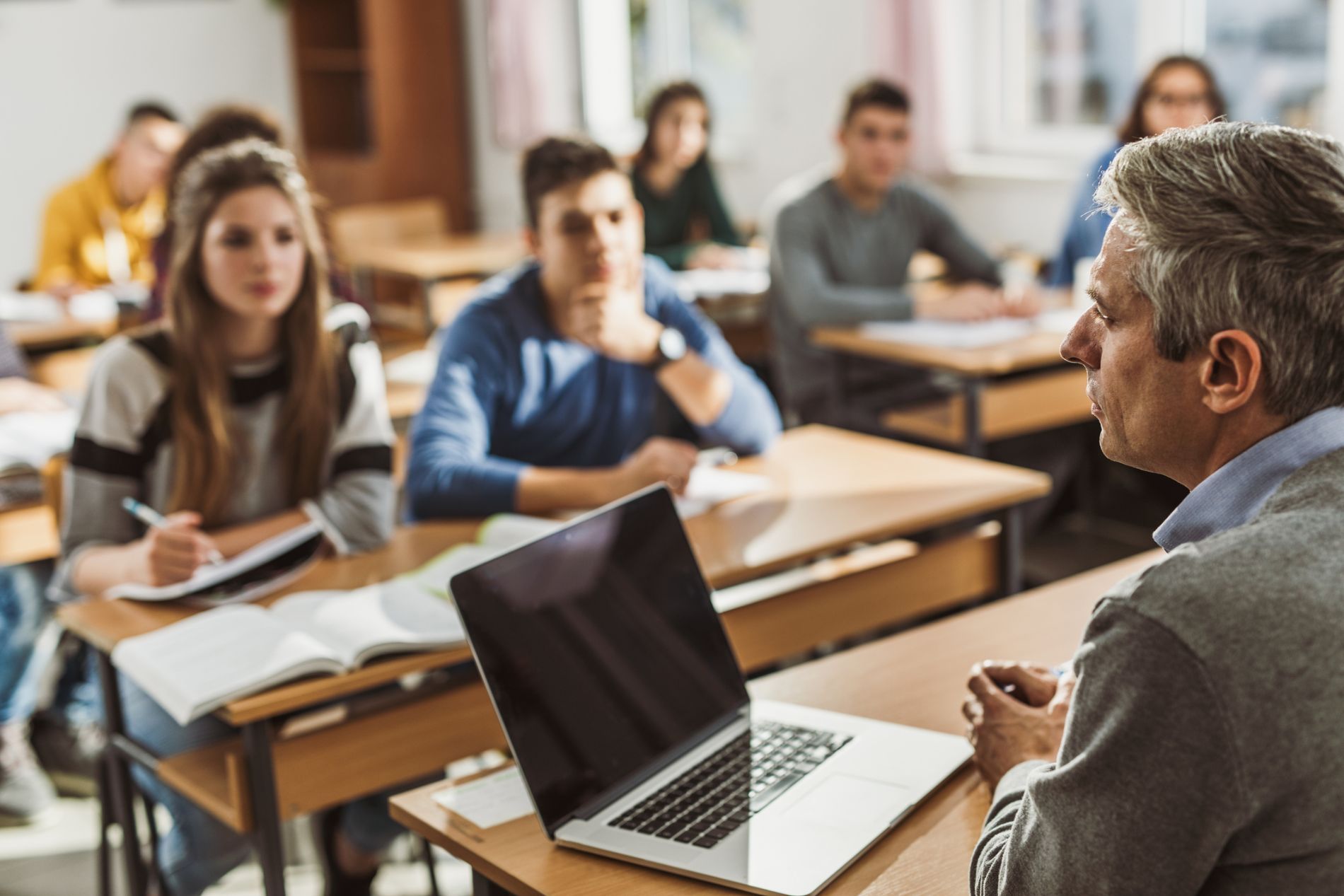 classe superiore di studenti