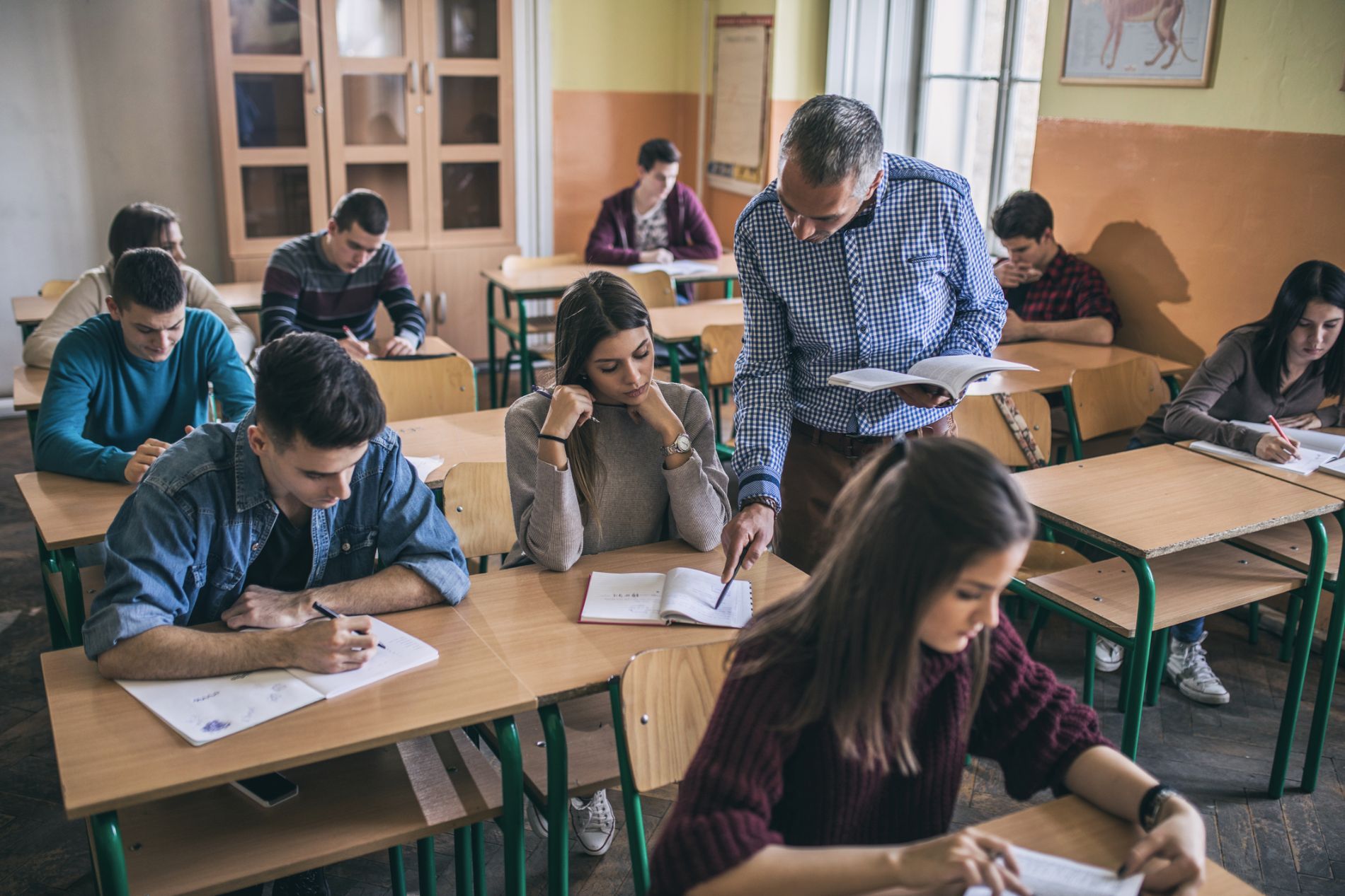 insegnante durante una lezione