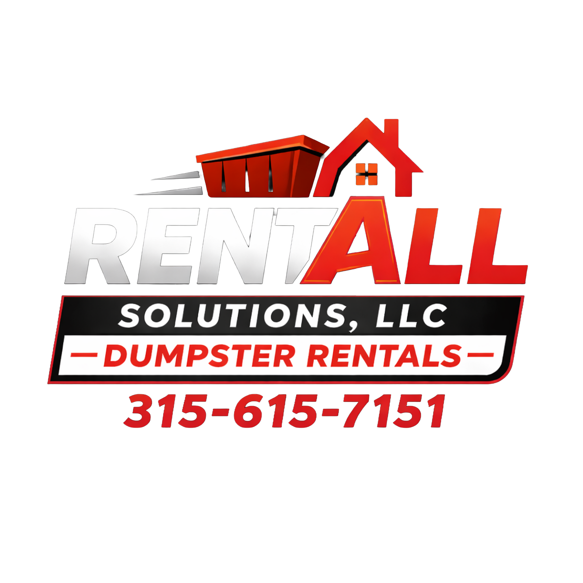 RentAll Solutions LLC dumpster rental logo