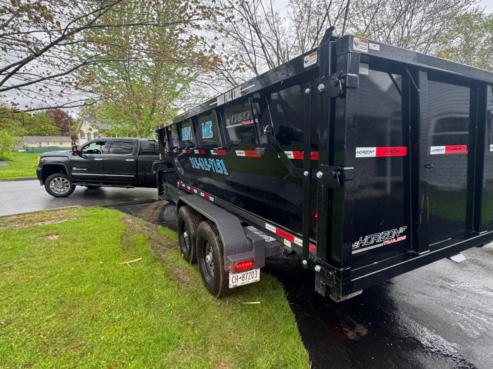RentAll Solutions 16-yard roll-off dumpster near Canastota NY