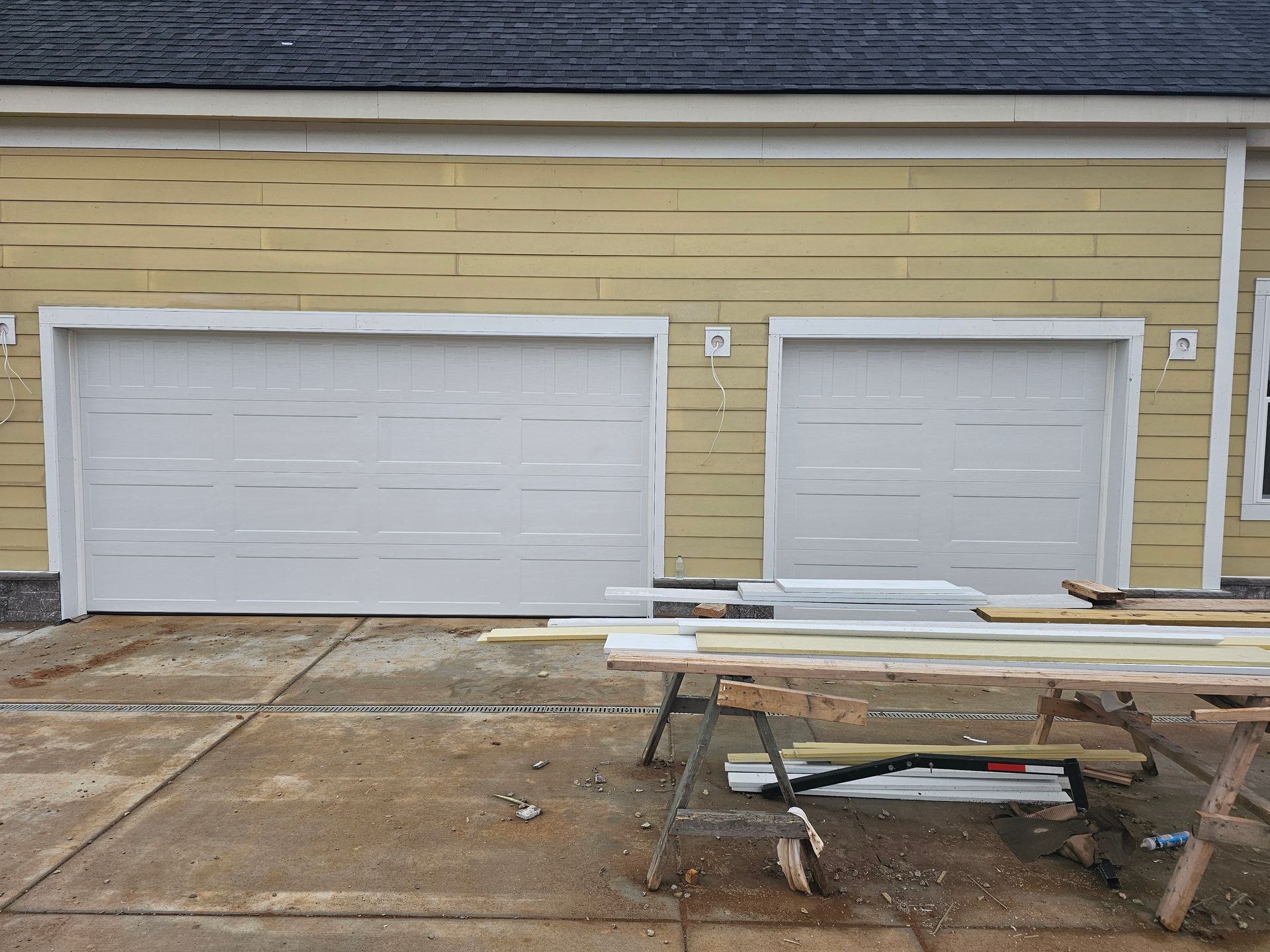 Garage doors after installation

