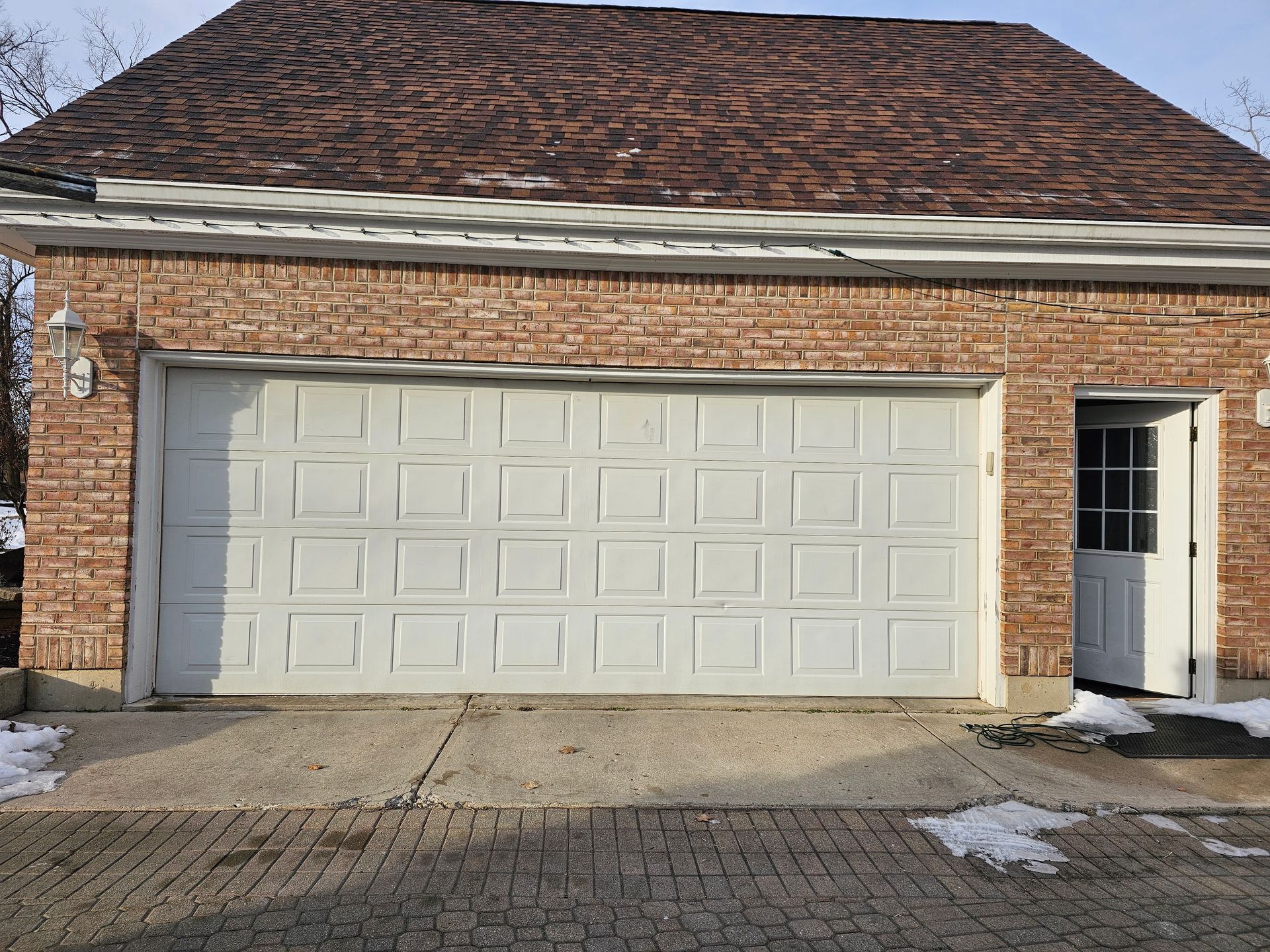 Before Garage door opener installation
