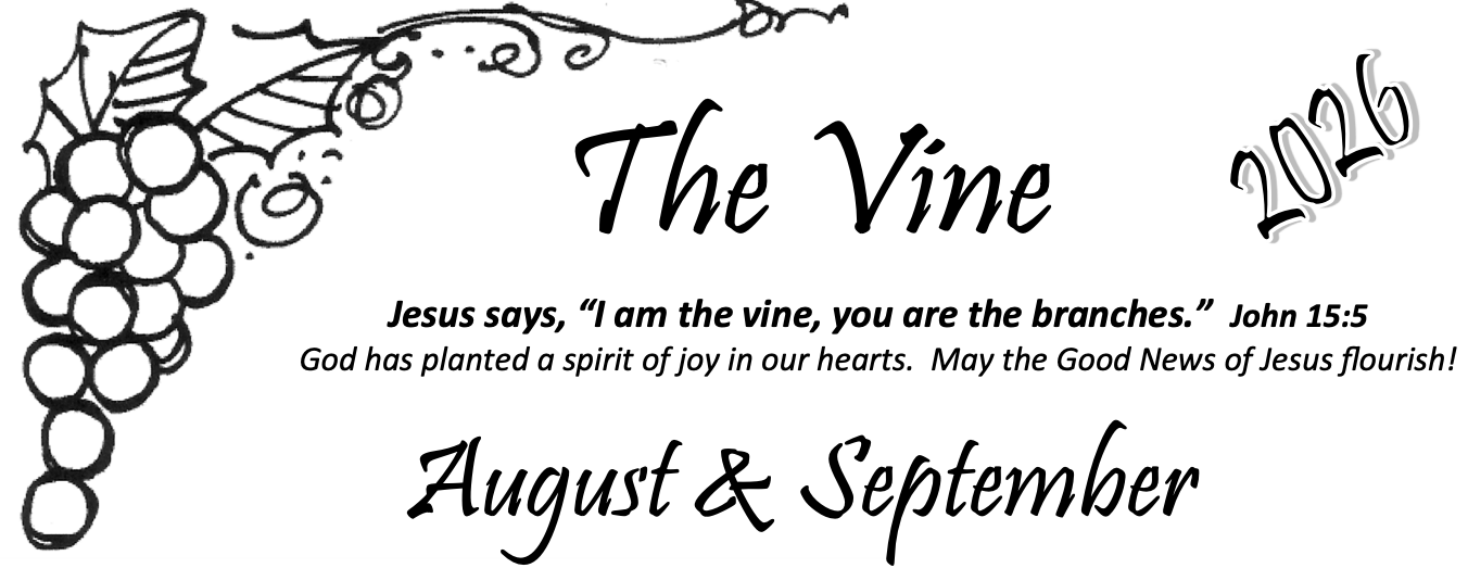 August & September 2026 Newsletter