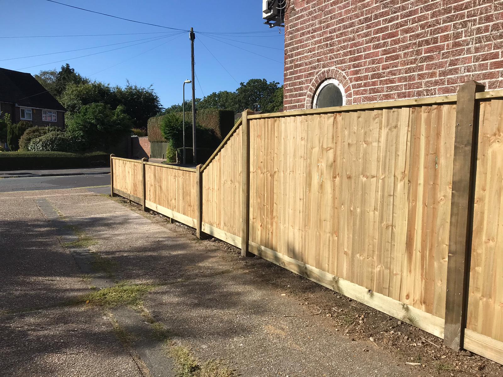 Wooden fencing