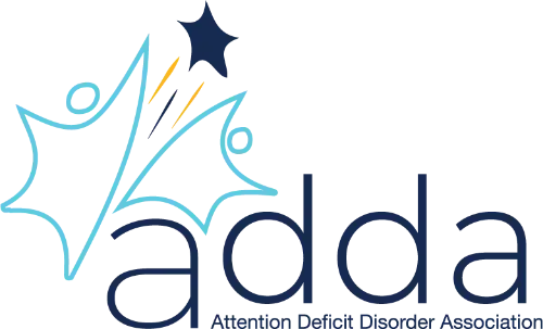 A logo for the attention deficit disorder association.