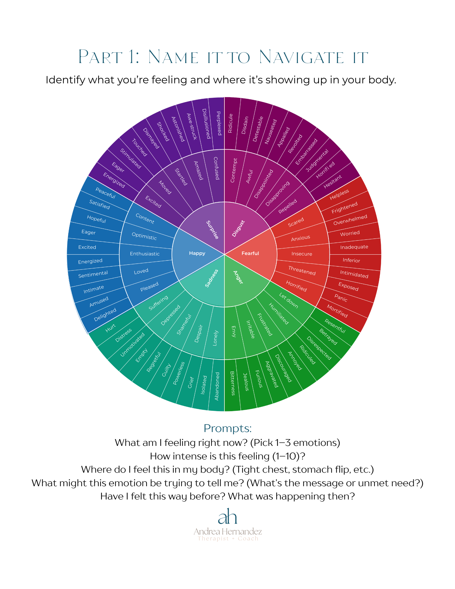 A purple , blue , green , and red circle with the words `` name it to navigate it '' on it.