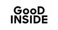 The logo for good inside is black and white.