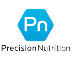 The Precision Nutrition logo featuring a white