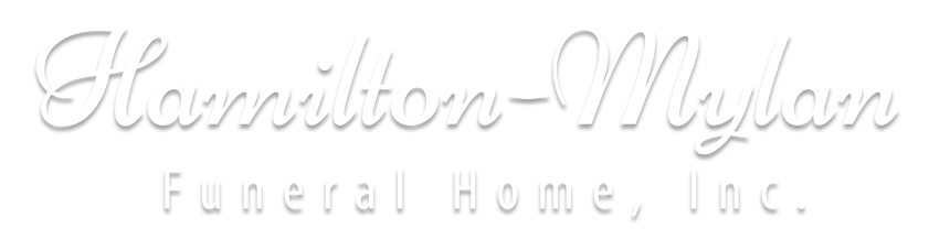 Harrison-Miller Funeral Home, Inc. logo in light gray script on a white background