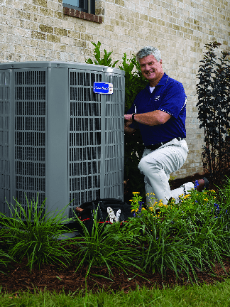 HVAC Technician Fixing an AC Unit