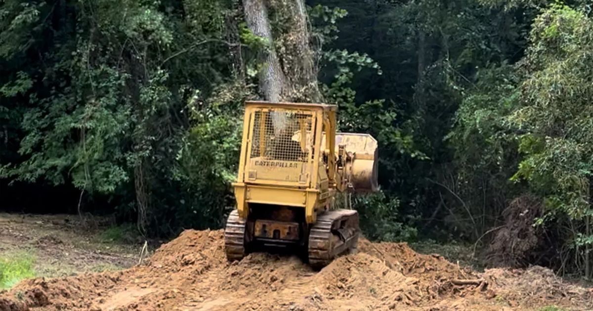 excavator at work