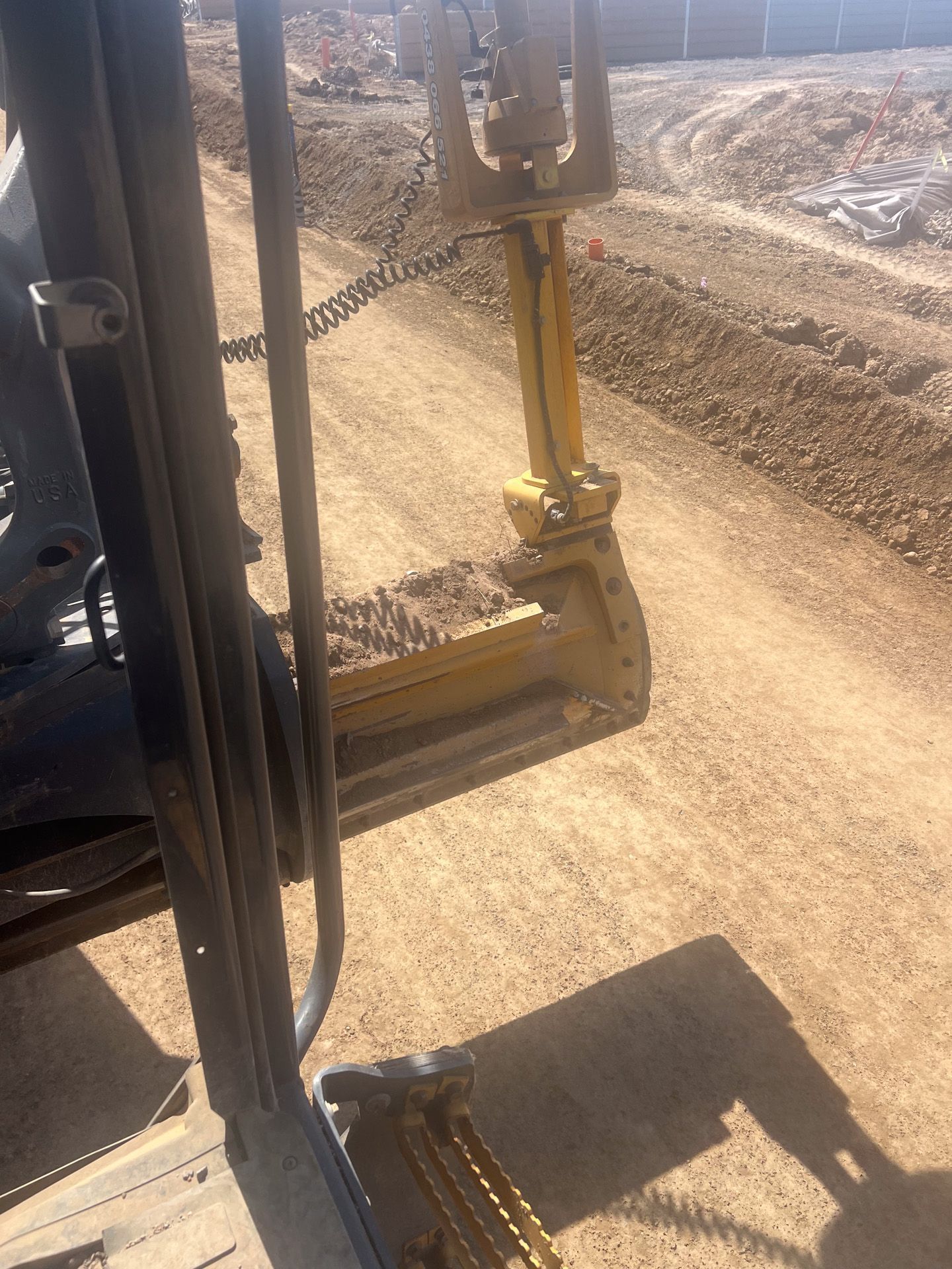 Parking lot grading
