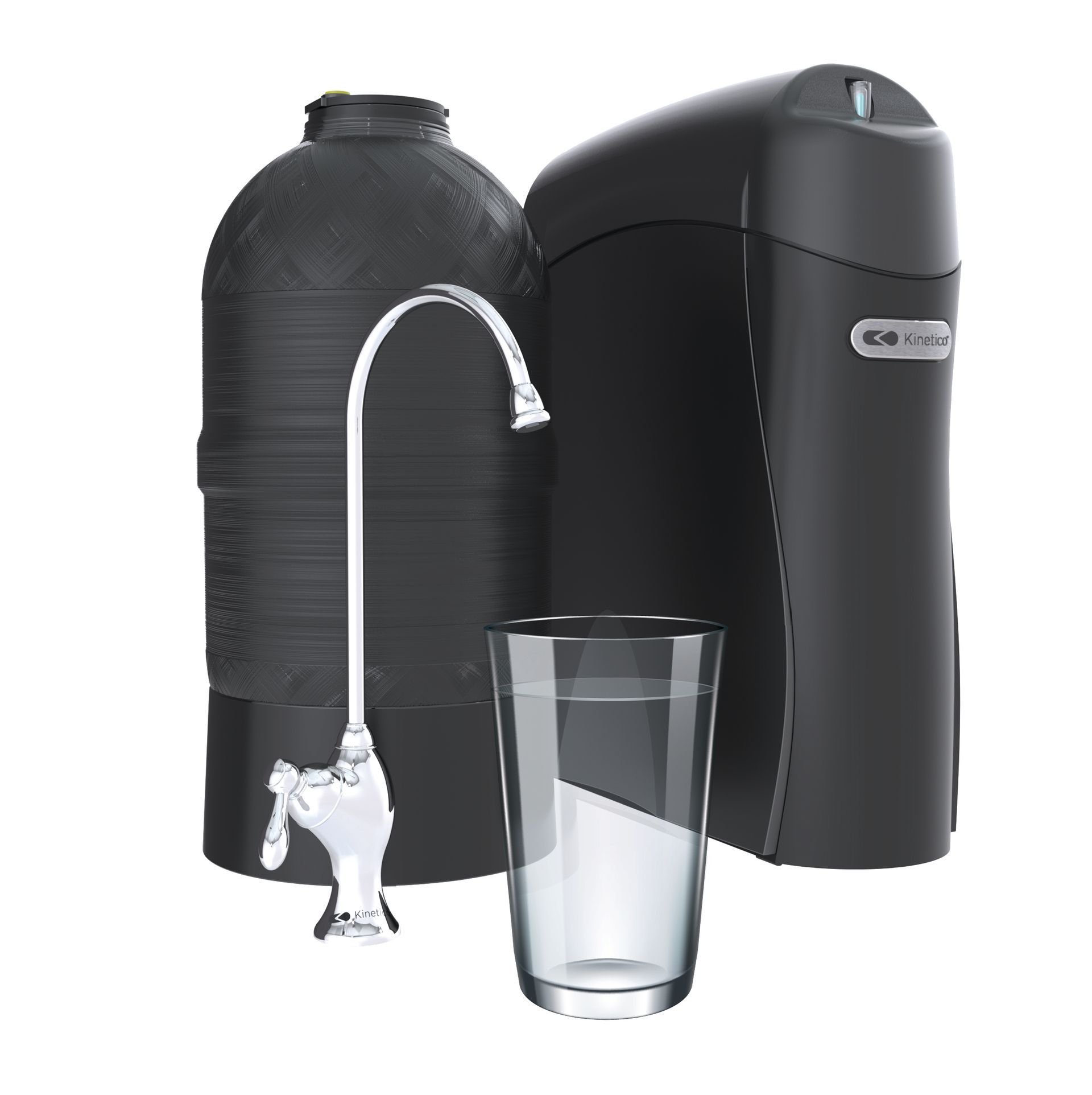 K5 black water glass faucet off