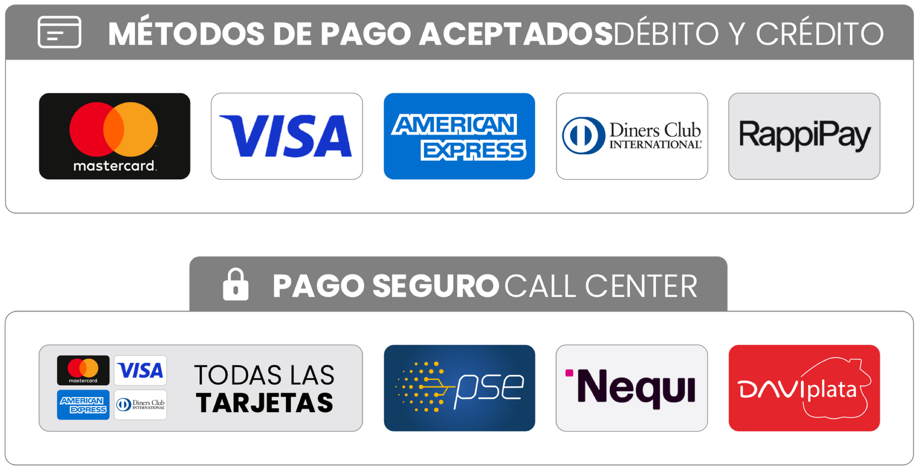 Aimarawa payment methods.