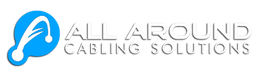 The logo for all around cabling solutions is blue and white.