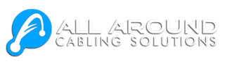 The logo for all around cabling solutions is blue and white.