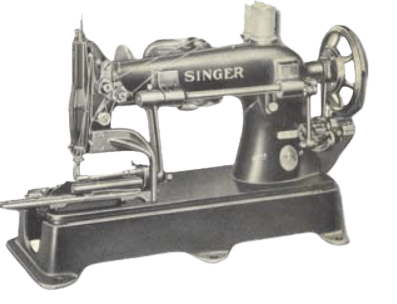 imperial sewing machine co inc black logo with abstract square