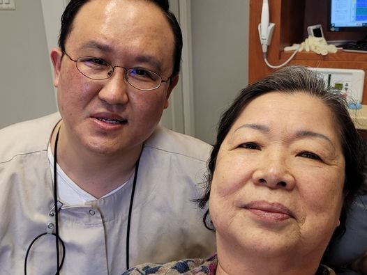 Braddock Family Dental - Dr. Cho with Happy Patient