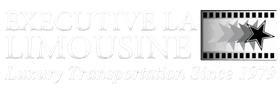 Executive La Limousine logo with silver text, star emblem, and &ldquo;Luxury Transportation Since 1970&rdquo; tagline