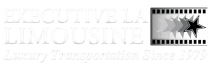 Executive La Limousine logo with silver text, star emblem, and “Luxury Transportation Since 1970” tagline