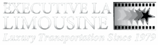 Executive La Limousine logo with silver text, star emblem, and &ldquo;Luxury Transportation Since 1970&rdquo; tagline