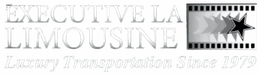 Executive La Limousine logo with silver text, star emblem, and &ldquo;Luxury Transportation Since 1970&rdquo; tagline