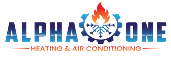 The logo for alpha one heating and air conditioning