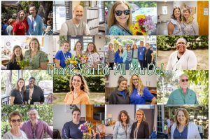 A collage of photos of people with the words