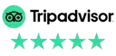 Tripadvisor 5 star rating logo for Reel Groovy fishing charters and boat tours Panama City Beach
