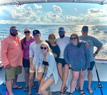 Fishing charter Panama City Beach with Reel Groovy – group enjoying trip
