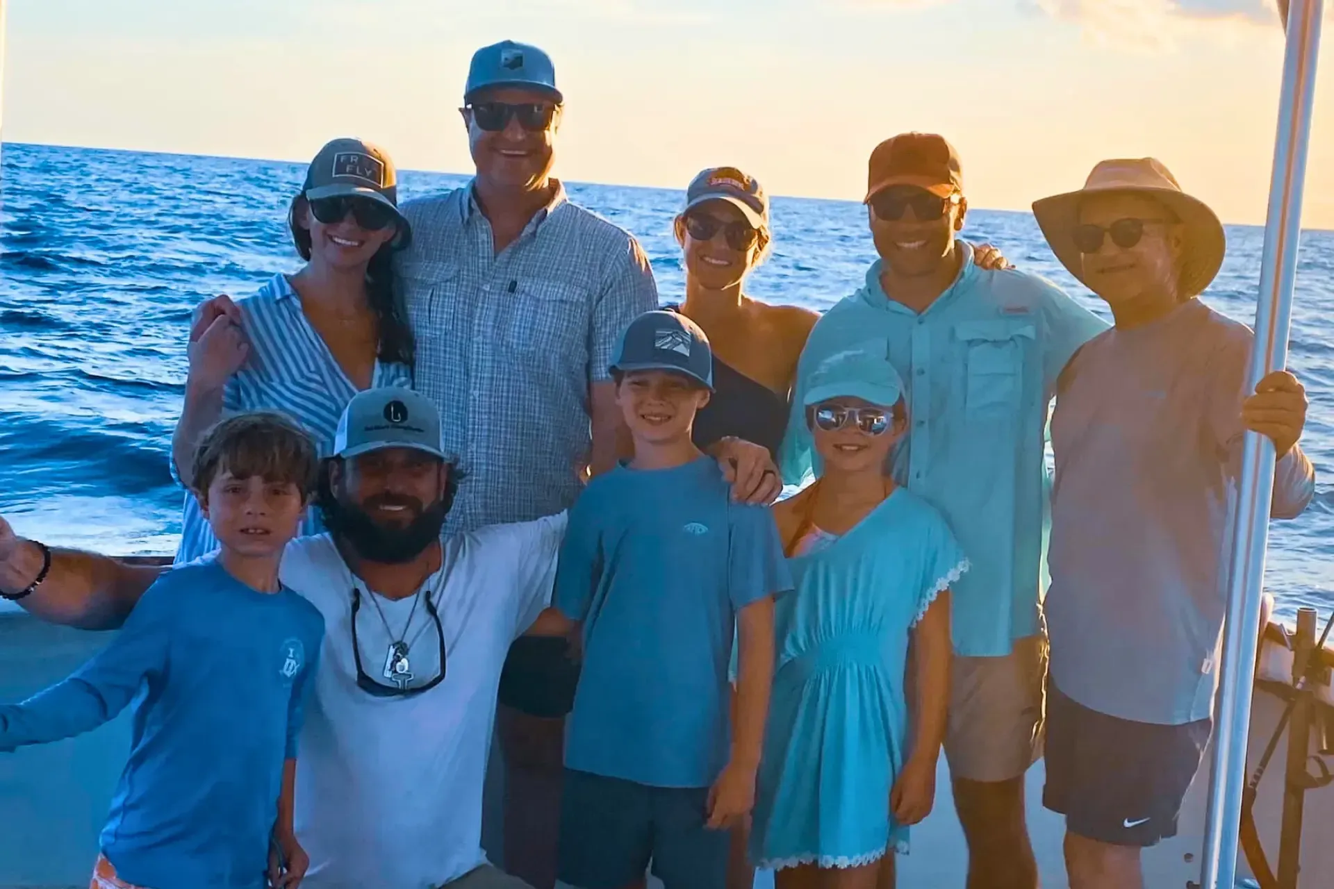 Family on private charter Panama City Beach with Reel Groovy Experiences